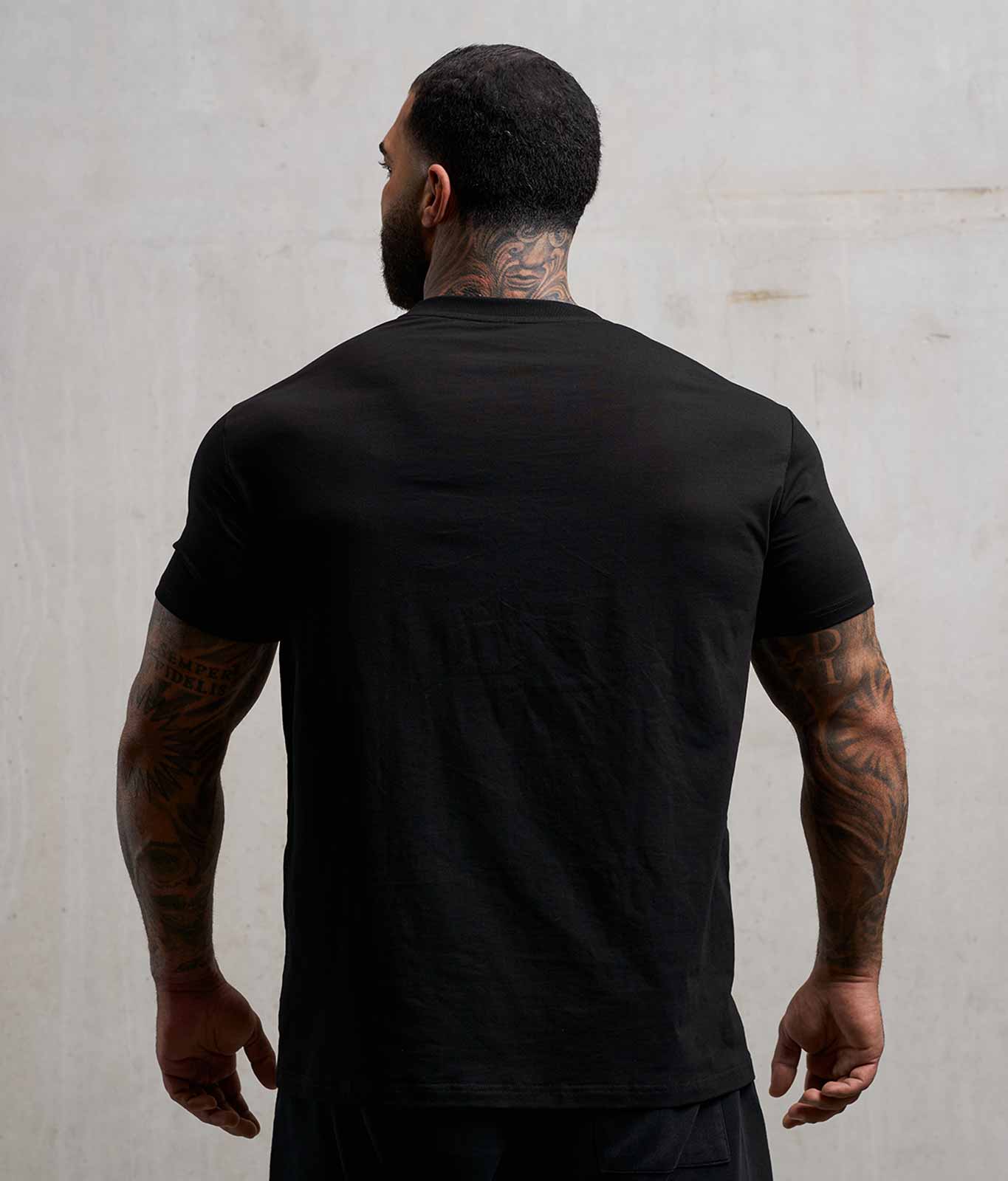 NOFY T-Shirt Herren Schwarz I Am NOFY Core, Rückenansicht ohne Print