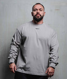 nofy-longsleeve-basic-grau-oversize-front