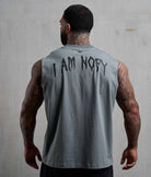 NOFY Tank Top Herren Dunkelgrau, I AM NOFY Backprint