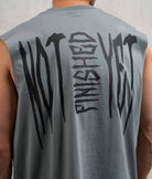 NOFY Tank Top Herren Dunkelgrau, NOT FINISHED YET Backprint Detail