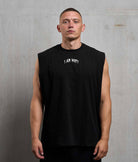 NOFY Oversize Tank Top Herren Schwarz I Am NOFY Core, Frontansicht